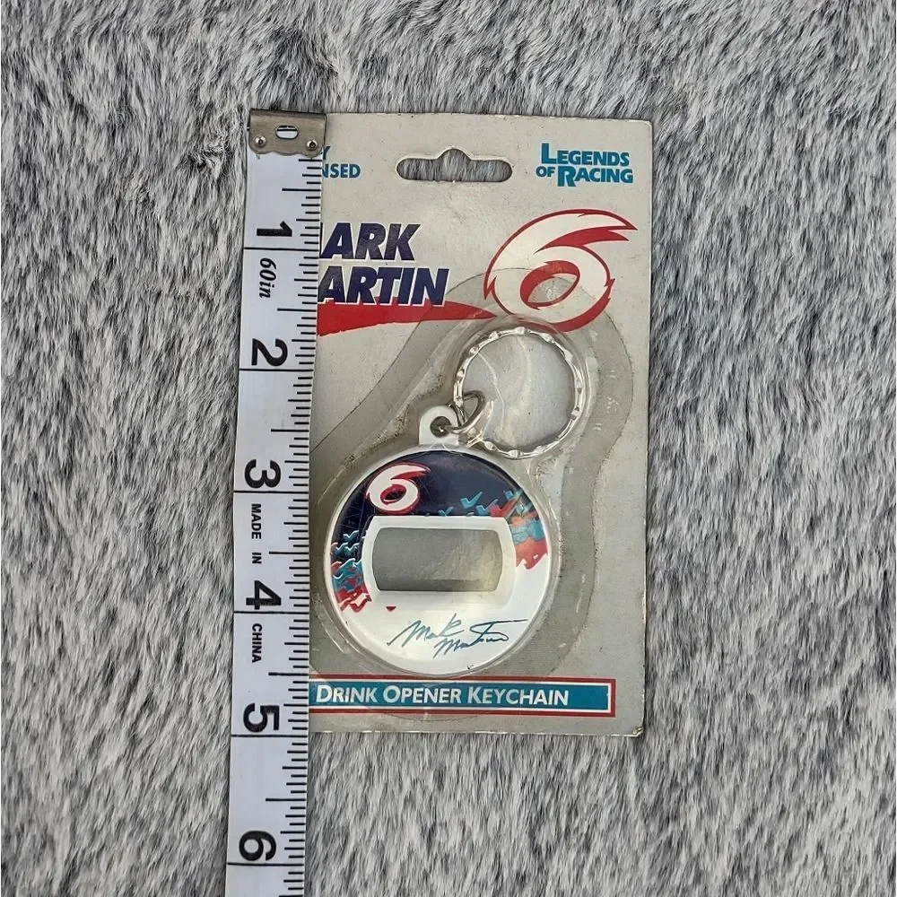 Legends of Racing Mark‎ Martin #6 Drink Opener Keychain